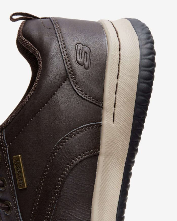 Skechers Delson - Antigo Su Geçirmez Erkek Kahverengi Günlük Ayakkabı 65693 CHOC - Görsel 8