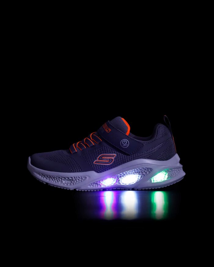 Skechers Meteor - Lights Büyük Erkek Çocuk Gri Işıklı Spor Ayakkabı 401675L CCOR - Görsel 11