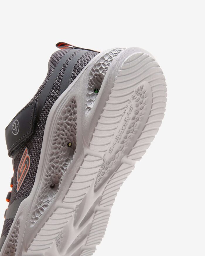 Skechers Meteor - Lights Büyük Erkek Çocuk Gri Işıklı Spor Ayakkabı 401675L CCOR - Görsel 9
