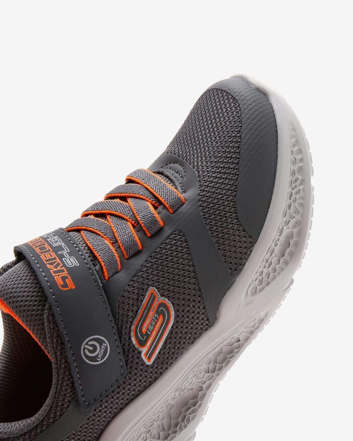 Skechers Meteor - Lights Büyük Erkek Çocuk Gri Işıklı Spor Ayakkabı 401675L CCOR - Görsel 8