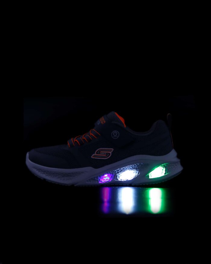 Skechers Meteor - Lights Büyük Erkek Çocuk Gri Işıklı Spor Ayakkabı 401675L CCOR - Görsel 10
