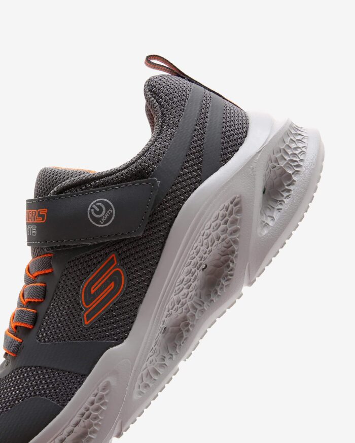 Skechers Meteor - Lights Büyük Erkek Çocuk Gri Işıklı Spor Ayakkabı 401675L CCOR - Görsel 7