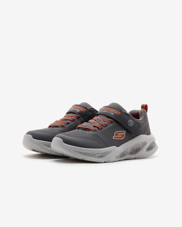 Skechers Meteor - Lights Büyük Erkek Çocuk Gri Işıklı Spor Ayakkabı 401675L CCOR - Görsel 2