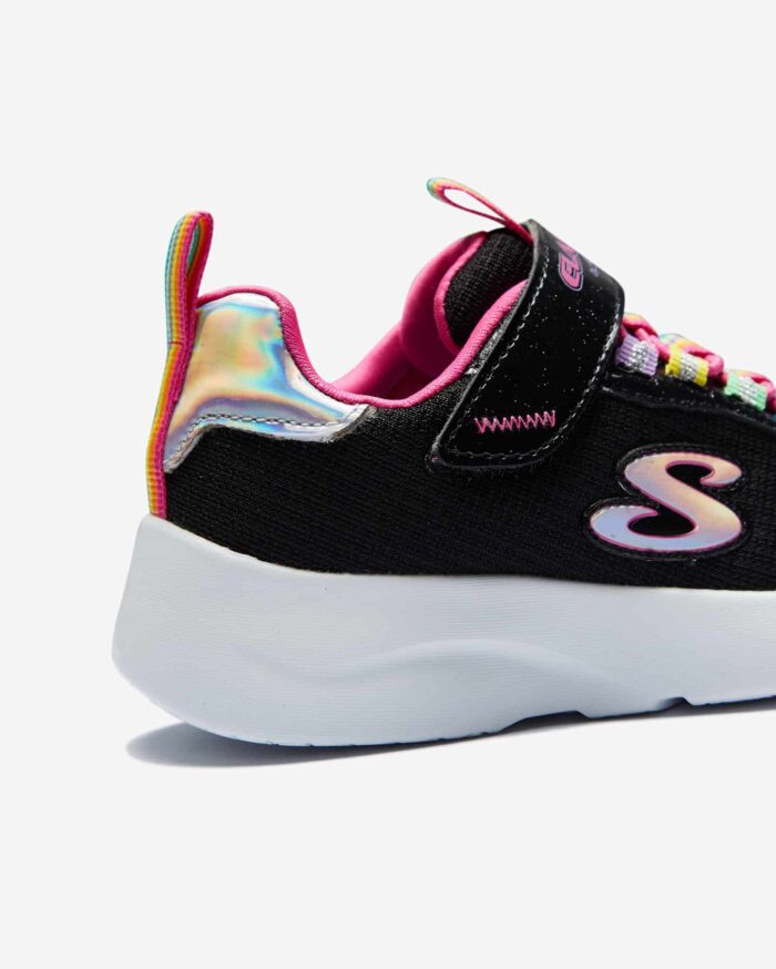 Skechers Dynamight 2.0 - Rockin# Rainbow Kız Çocuk Siyah Spor Ayakkabı 302464L BKMT - Görsel 8
