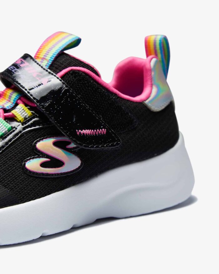 Skechers Dynamight 2.0 - Rockin# Rainbow Kız Çocuk Siyah Spor Ayakkabı 302464L BKMT - Görsel 7