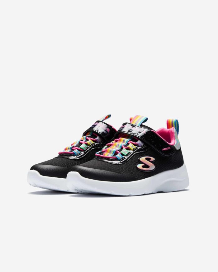 Skechers Dynamight 2.0 - Rockin# Rainbow Kız Çocuk Siyah Spor Ayakkabı 302464L BKMT - Görsel 2