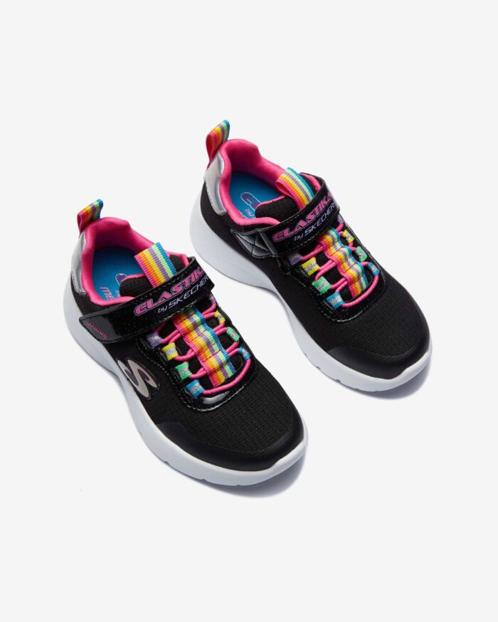 Skechers Dynamight 2.0 - Rockin# Rainbow Kız Çocuk Siyah Spor Ayakkabı 302464L BKMT - Görsel 6