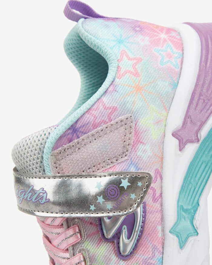 Skechers Star Sparks Kız Çocuk Gri Işıklı Ayakkabı 302324N SMLT - Görsel 7
