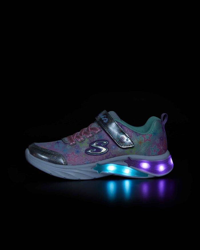 Skechers Star Sparks Kız Çocuk Gri Işıklı Ayakkabı 302324N SMLT - Görsel 9