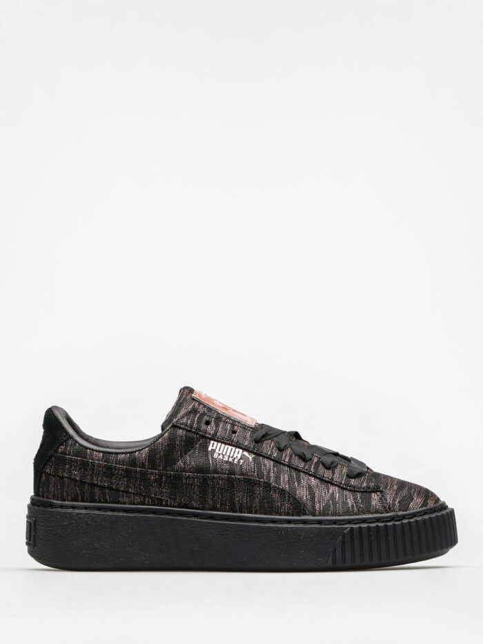 Puma Basket Platform Vr Wn S Black-Black Kadın Siyah Sneaker 364092 2 - Görsel 3