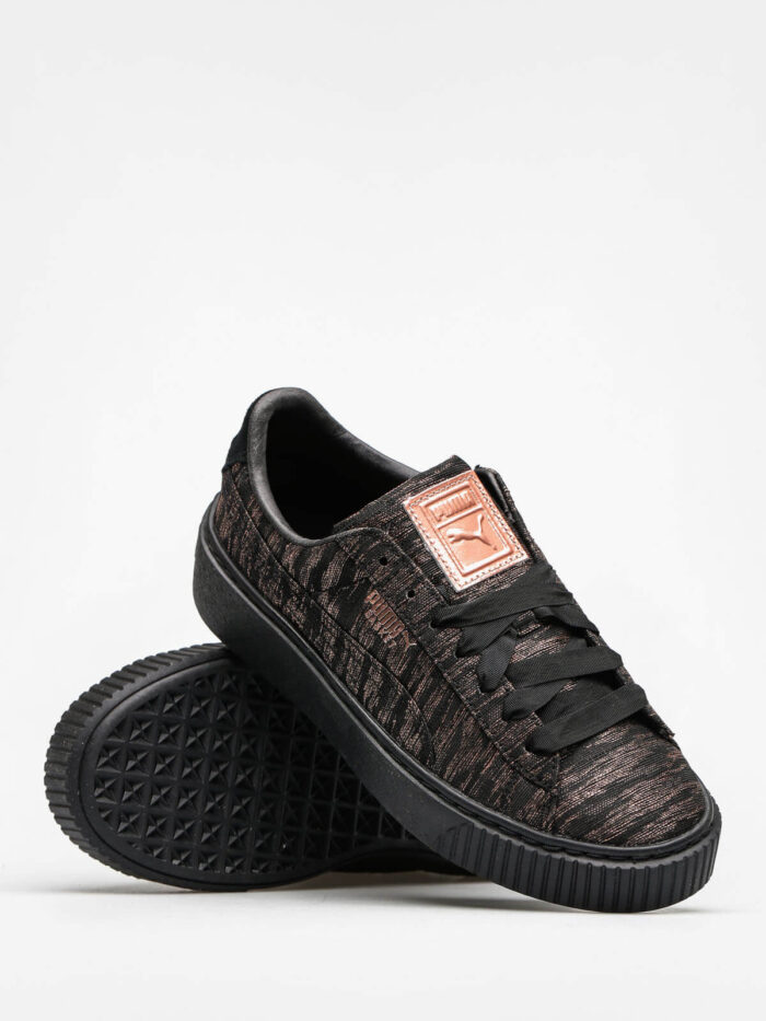 Puma Basket Platform Vr Wn S Black-Black Kadın Siyah Sneaker 364092 2 - Görsel 2