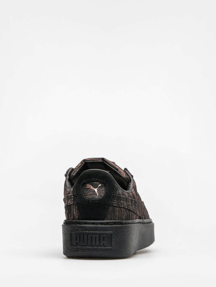 Puma Basket Platform Vr Wn S Black-Black Kadın Siyah Sneaker 364092 2 - Görsel 5