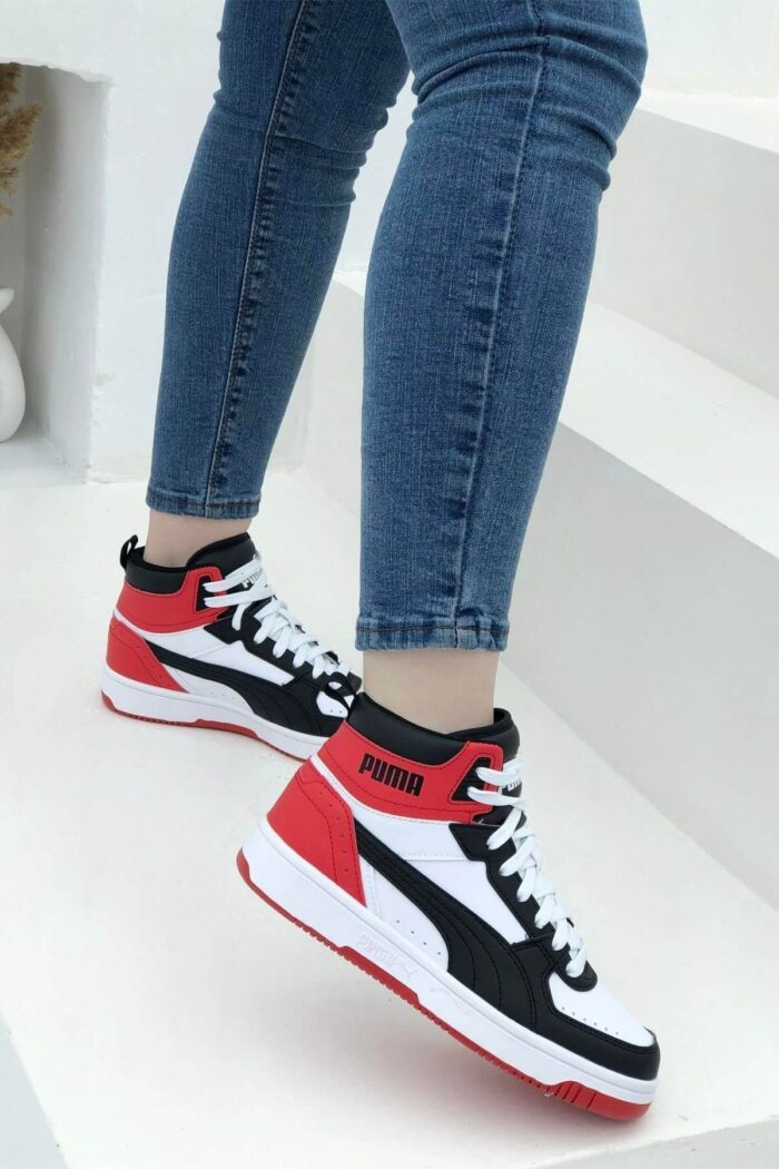 Puma Rebound Joy Unisex Kırmızı-Beyaz Bilekli Spor Ayakkabı 374687 03 - Görsel 7